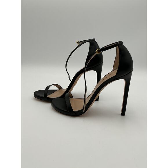Stuart Weitzman Black Heels with Yellow Buckle - Picture 2 of 6